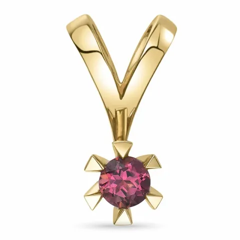 Elegant rosa anheng i 14 karat gull 0,28 ct