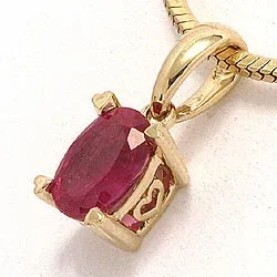 rubin anheng i 14 karat gull 0,35 ct