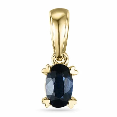 safir anheng i 14 karat gull 0,26 ct