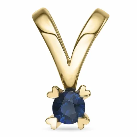 safir anheng i 14 karat gull 0,30 ct