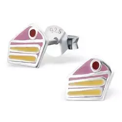 Bløtkake ørestikker i sølv