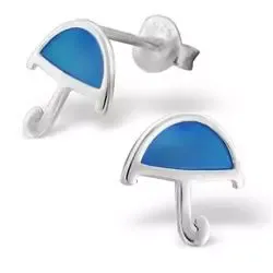 Paraply øredobber i sølv