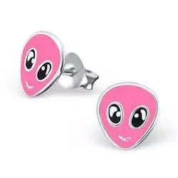 Alien øredobber i sølv