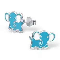 Elefant ørestikker i sølv