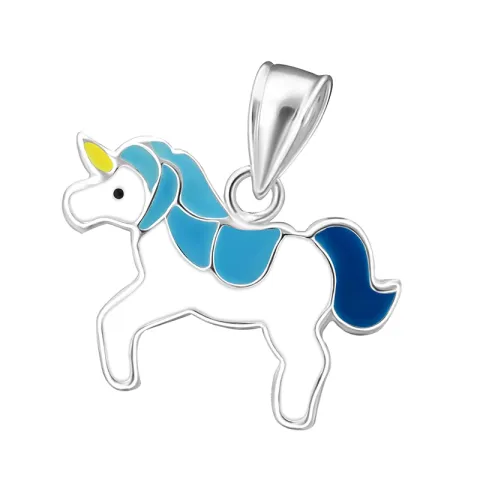 Lille enhjørning anheng i sølv