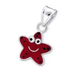 Sjøstjerne anheng i sølv