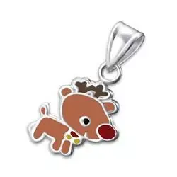 Reinsdyr anheng i sølv