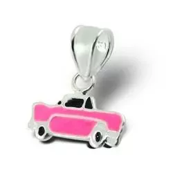Bil rosa anheng i sølv