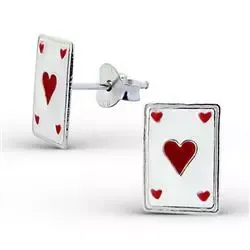 Kort øredobber i sølv