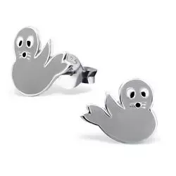 Sjøløve øredobber i sølv