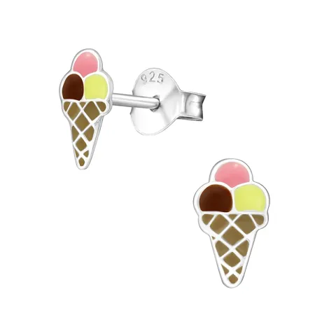 Kremmerhus ørestikker i sølv