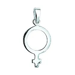 Aagaard jentesymbol anheng i sølv