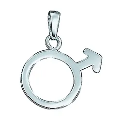 Aagaard herresymbol anheng i sølv