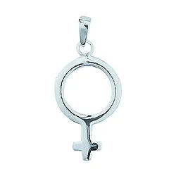 Aagaard jentesymbol anheng i sølv