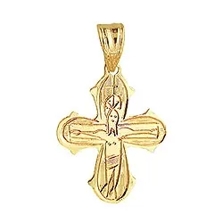 14 X 19 mm Aagaard dagmarkors anheng i 8 karat