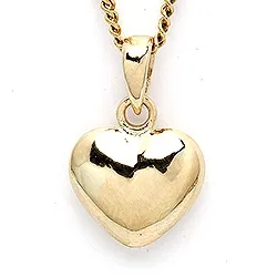 Aagaard hjerte anheng i 14 karat gull