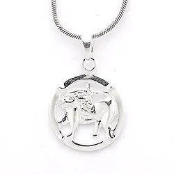 Aagaard løven anheng i sølv