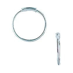 12 mm Aagaard creol i sølv