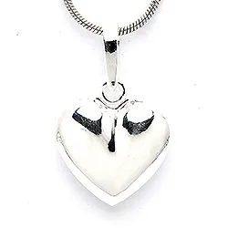 13 x 11,5 mm Aagaard hjerte anheng i sølv