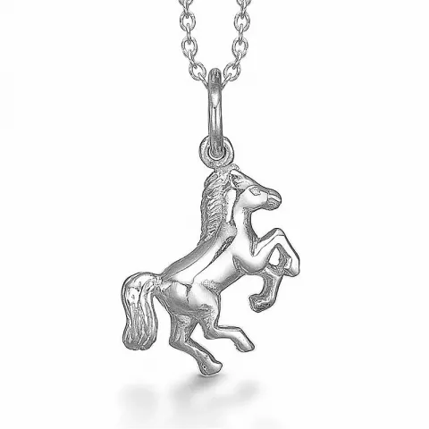 Blank Aagaard hest anheng i sølv