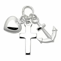 Støvring Design tro-håp-kjærlighet anheng i sølv