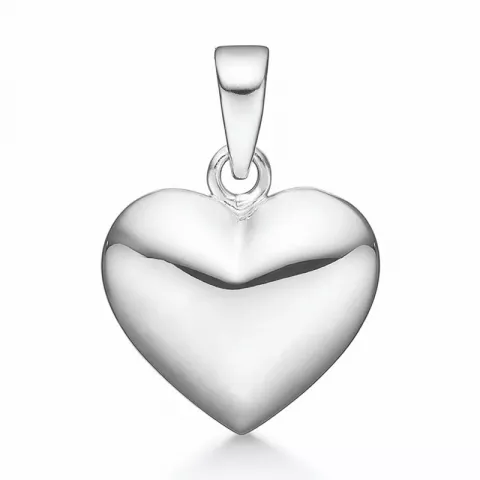 13 x 11,5 mm Støvring Design hjerte anheng i rodinert sølv