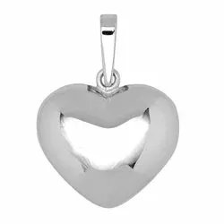 Siersbøl hjerte anheng i sølv