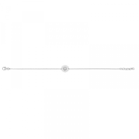 10 mm Siersbøl margeritt armbånd i sølv