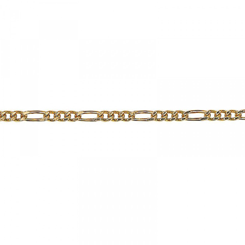 Siersbøl figaroarmbånd i 9 karat gull