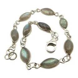 Ovalt multifarget armbånd i sølv