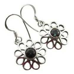 Lilla topas øredobber i sølv