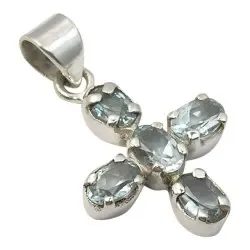 Kors topas anheng i sølv