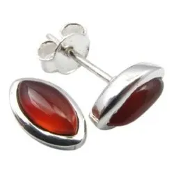 Ovale øredobber i sølv