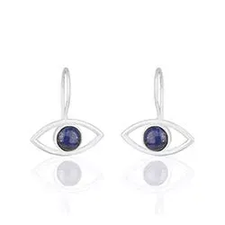 evil eye øredobber i sølv
