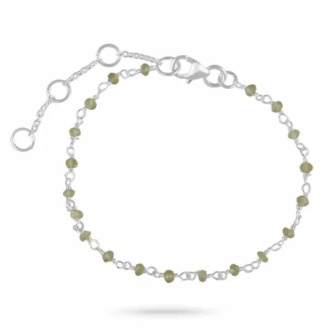 peridot armbånd i sølv 15 cm plus 6 cm x 3,0 mm