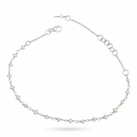 perle armbånd i sølv 18 cm plus 4 cm x 3,0 mm