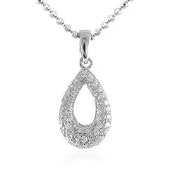 dråpe anheng i sølv