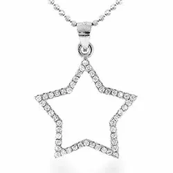 stjerne anheng i sølv