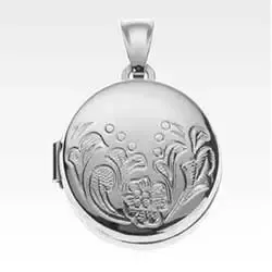 20 mm medaljong smykke i sølv
