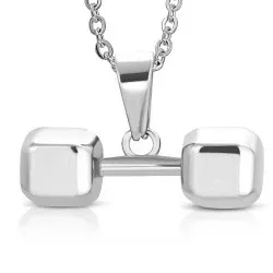 Lille dumbbell anheng i stål