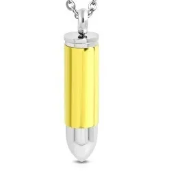 Kule anheng i stål og forgylt stål