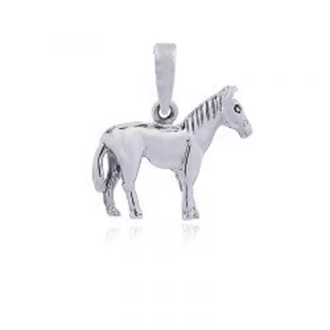 Elegant hester anheng i sølv