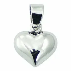 11 x 17 mm hjerte anheng i sølv