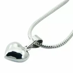 11 x 17 mm hjerte anheng i sølv