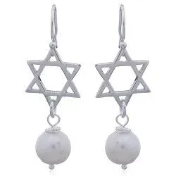 stjerne øredobber i sølv