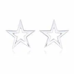 Billiige stjerne ørestikker i sølv
