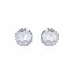 runde ørestikker i sølv