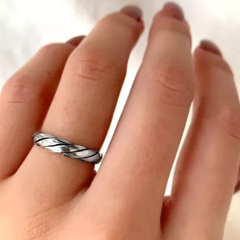 kolleksjonsprøve ring med feil i sølv