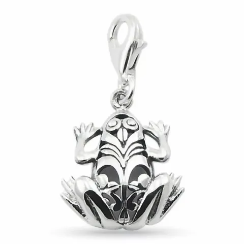 frosk charm i sølv