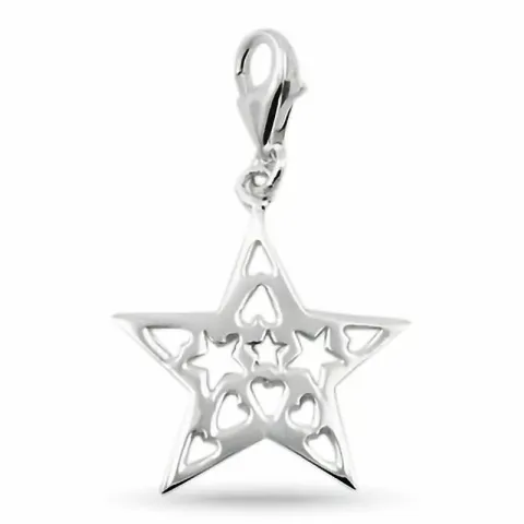 stjerne charm i sølv
